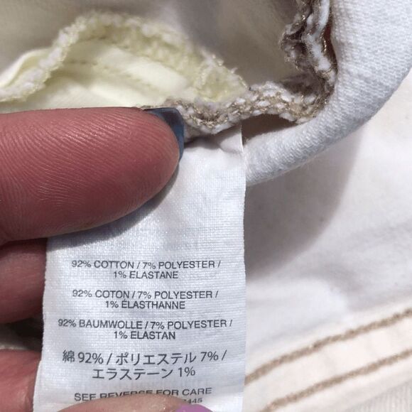 J Crew Denim Toothpick Size 26 Cream Ivory Skinny Womens Jeans - Picture 7 of 8